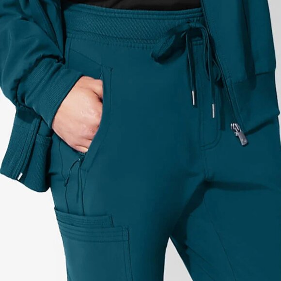 x2 Cherokee Infinity Men's 5-Pocket STRETCH Cargo Jogger Scrub Pants - Short S - Picture 5 of 5